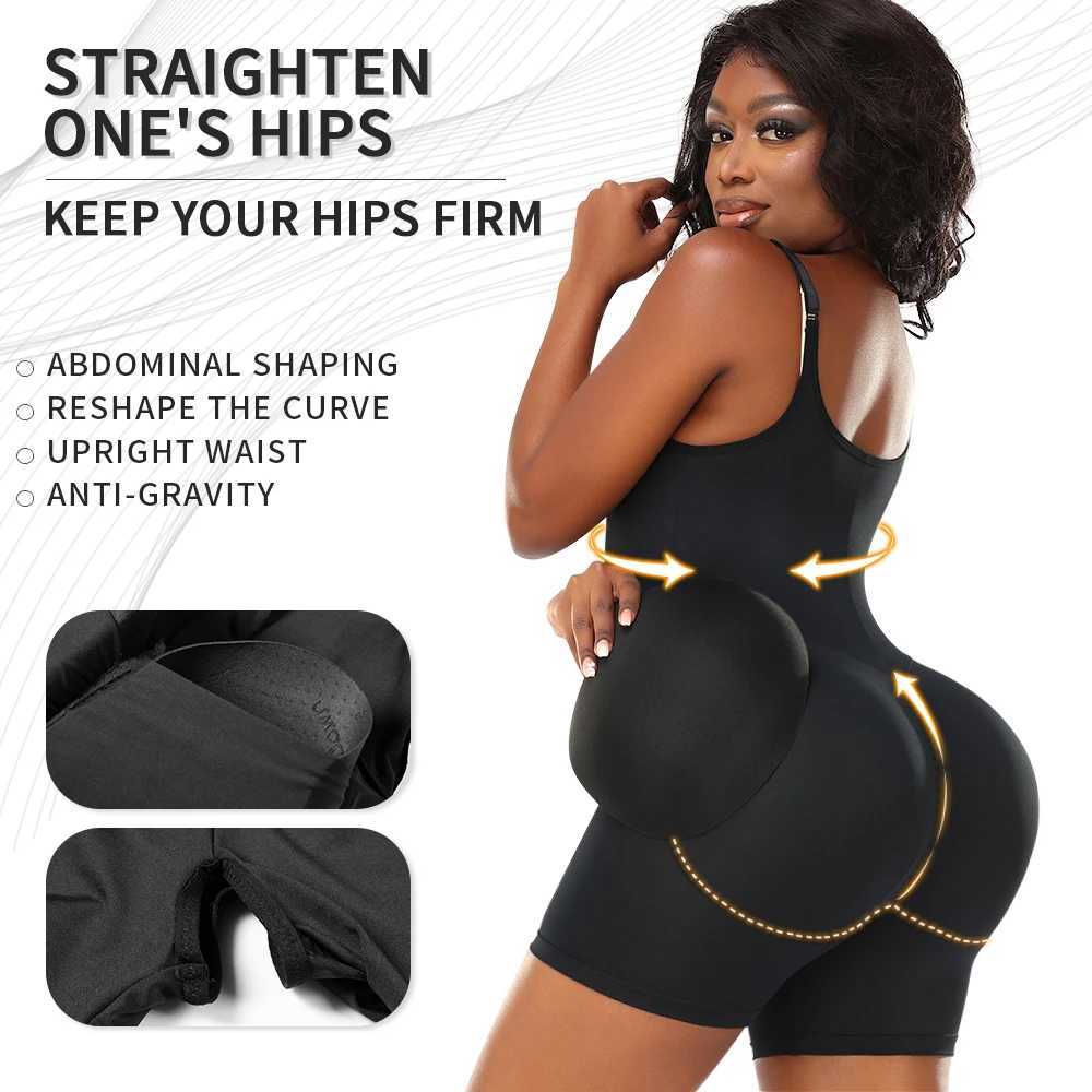 Butt Pads Hip Pads Shapewear Bodysuit Women Body Shapers Open Crotch Control Panties Slimming Panty Full Body Shape WearXJ250304