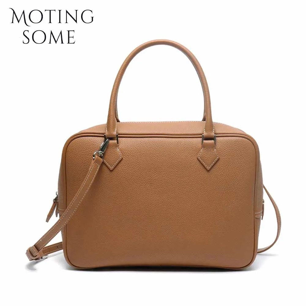 Motingsome TOGO Cowhide Leather Women Bag Light Shoulder Handbag and Purses Crossbody Pouch Lady Satchels Casual Tote 250303