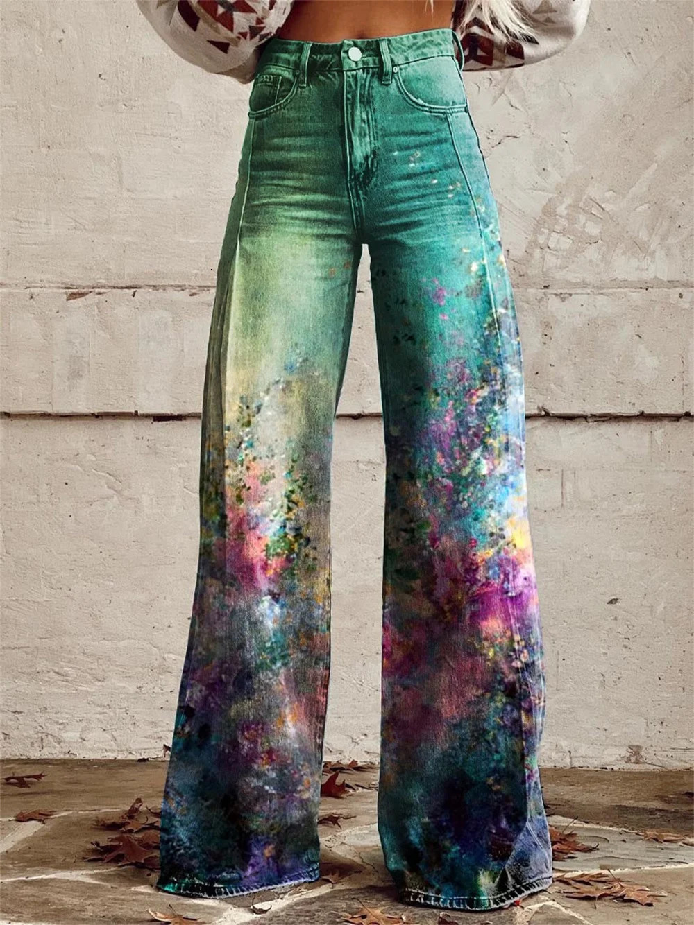 Retro Fashion High High Street Loose Wide Leg Denim Pants Womenharajuku Y2k Loose Jeans Womens Streetwear 250303