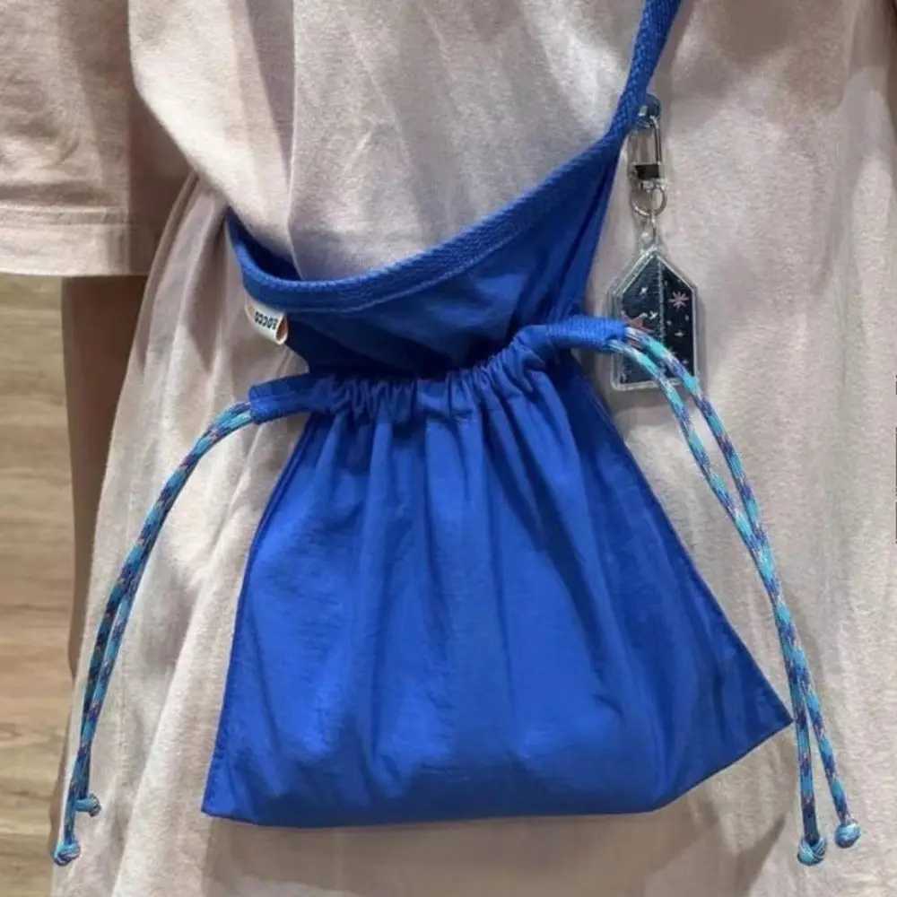 Casual Messenger Bag New Trendy Nylon Black Color Phone Bag Red Color Crossbody Bag Travel Z250303