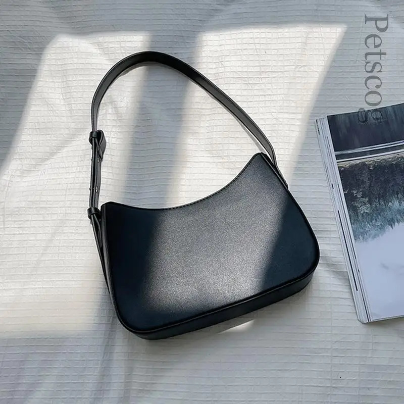 Bags For Women Fashion Pu Leather Zipper Underarm Bag Ladies Simple Casual Travel Handbag Bags 250228