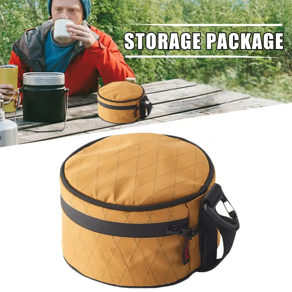 Ship from US Carrying Storage Bag Green Portable Tableware With Zipper Camping Organizer Accessories Triangle Ho 250304FBB