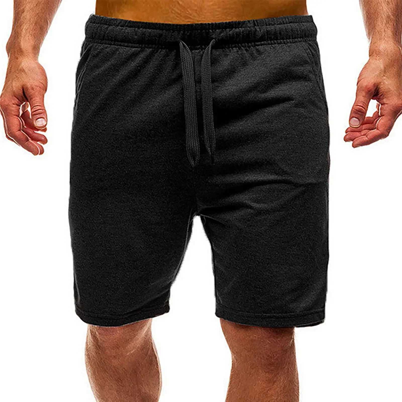 2024 Mens Shorts Solid Color Casual Shorts Loose Beach Shorts Street Fashion Breathable Thin StyleT250304