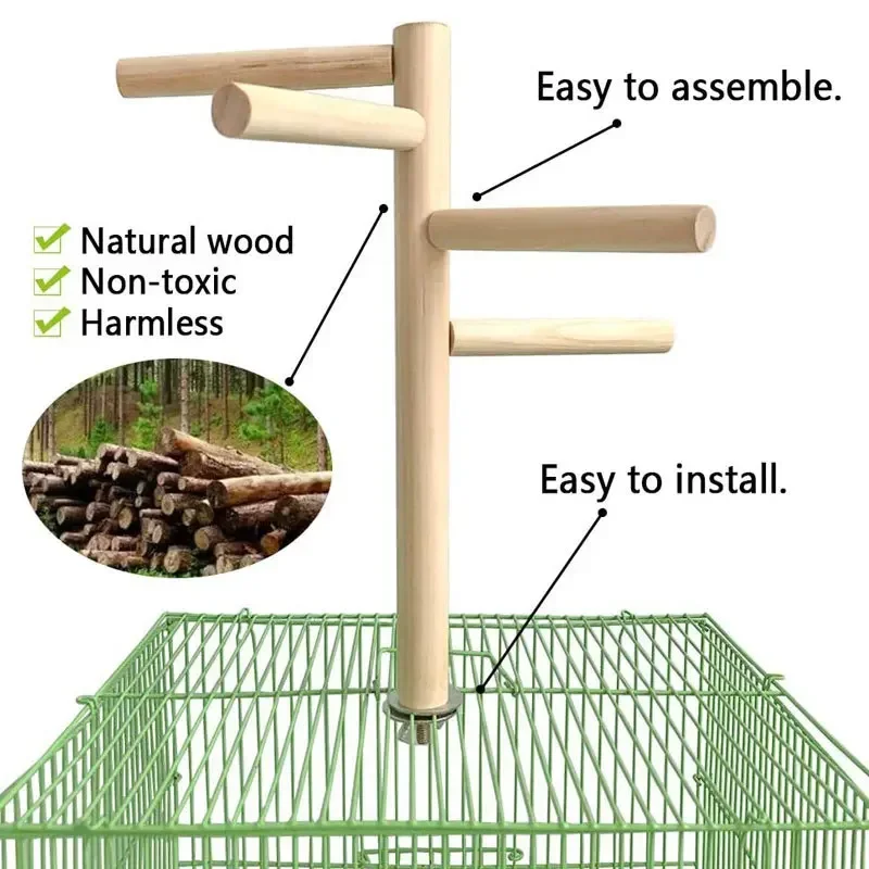 Parrot Toy Station Stand Stick Bird Supplies Bird Toy Bird Toy Bird Habitat Platform Bird Toy Bird Accessories Parrot Toys