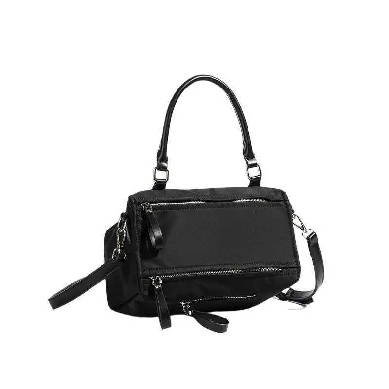 Brand Designer Oxford and PU Patchwork Womens Shoulder Bag Casual Crossbody Bag Large Capacity Bucket Handbag Y250303