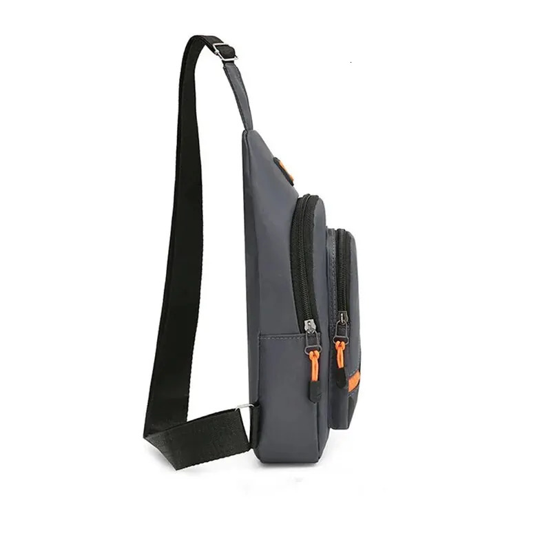 Released Nylon Mens Chest Bag 2023 Portable Casual Shoulder Trendy and Unique n Crossbody 250227
