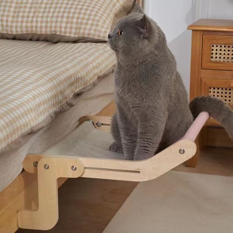Cat Suspension Hammock Portable Detachable Comfortable Cats Sunroom Seat Cat Climbing Frame Pet Accessories Easy To Wash Cat Bed