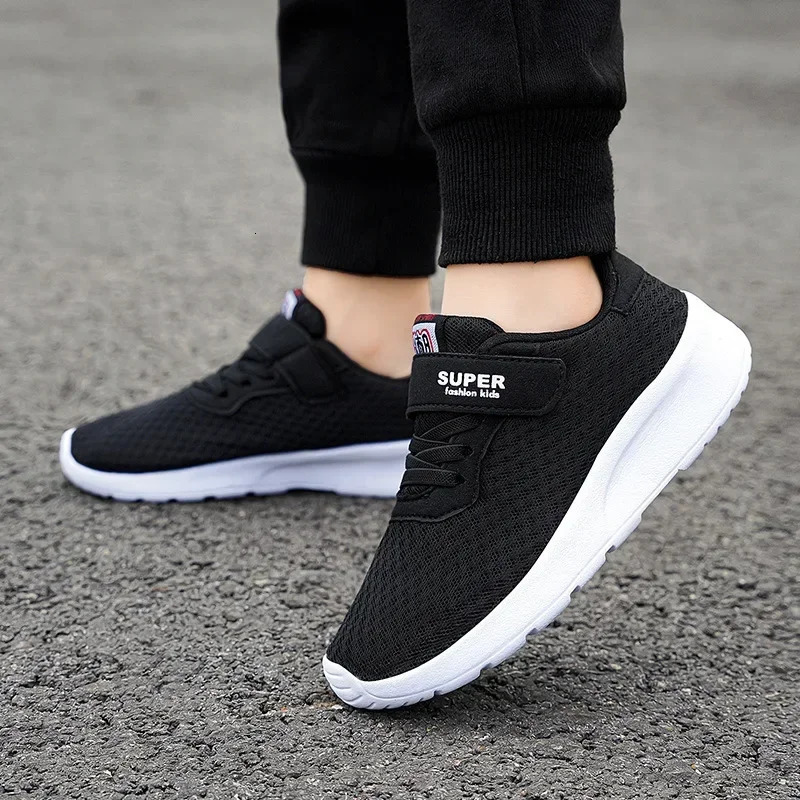 Sport Kids Breathable Sneakers Boys Running Shoes Comfortable Children Girls Leisure Trainers School Mesh Walking Footwear 250303