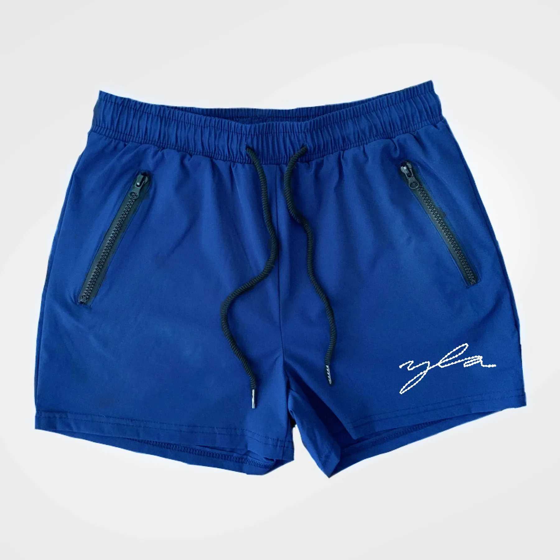 Sports Quick Drying Stretch Breathable Shorts Summer Outdoor Fitness Mid-waist Male Adult No Lining Three Minute ShortsT250304