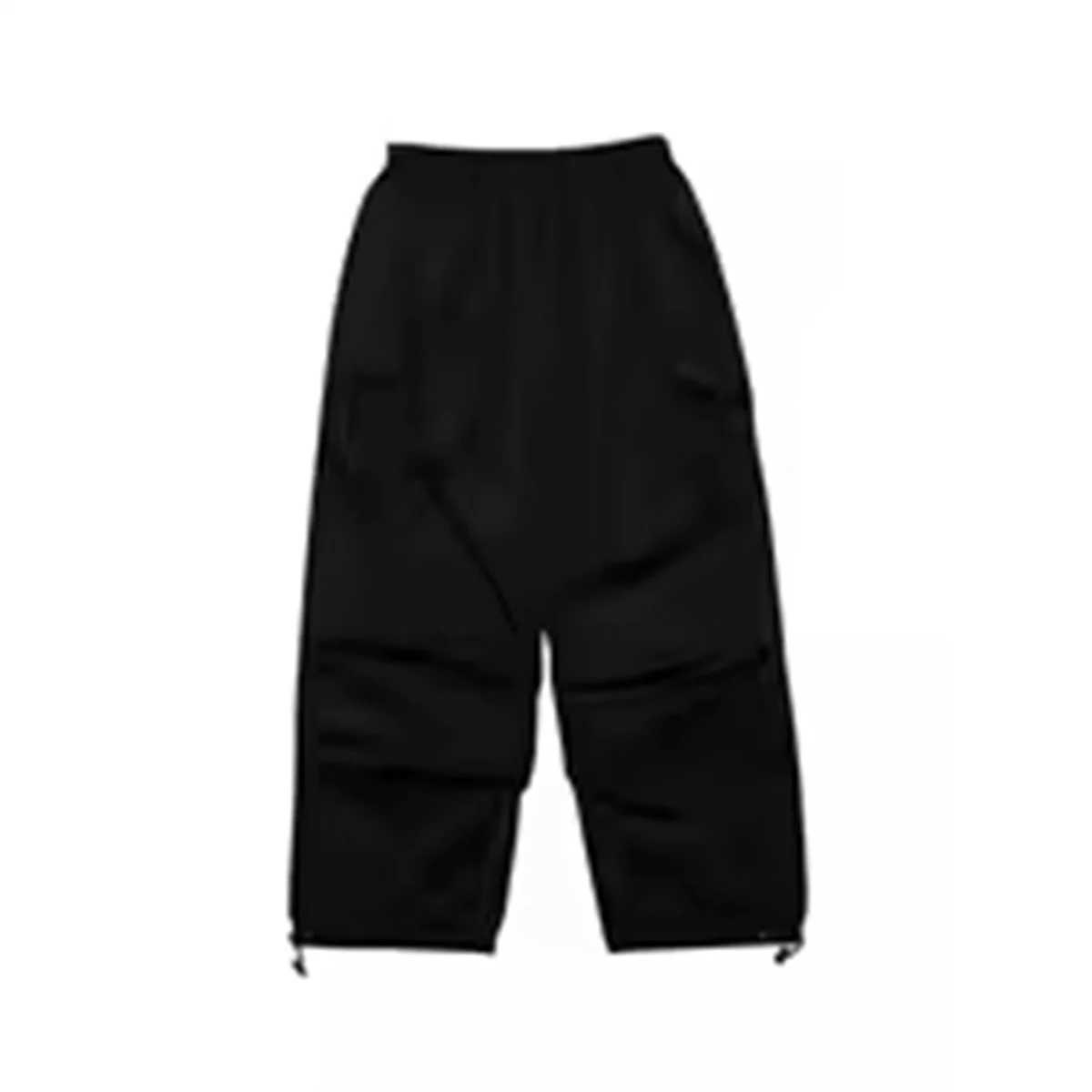 Spring and summer mens casual pants with large pockets street clothing in black stretchy sporty fashionable oversized couple pants for going outXJ2503