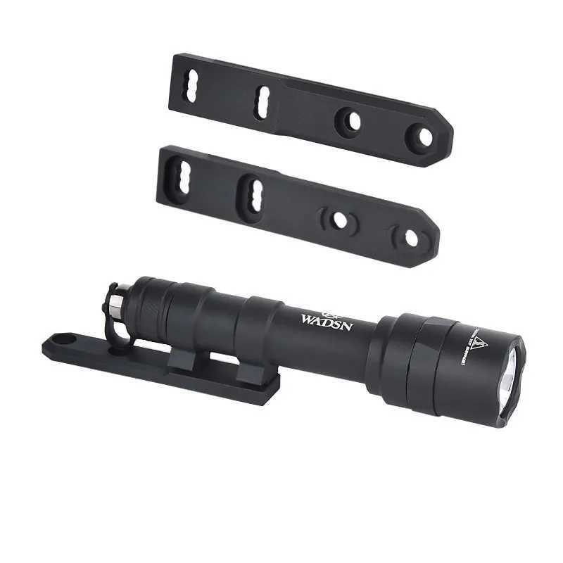 WADSN M600U M300C Tactical Airsoft Flashlight M-Lok Keymod Rail Offset Mount Base M300 M600 Weapon Gun Light Hunting AccoriesXJ250303