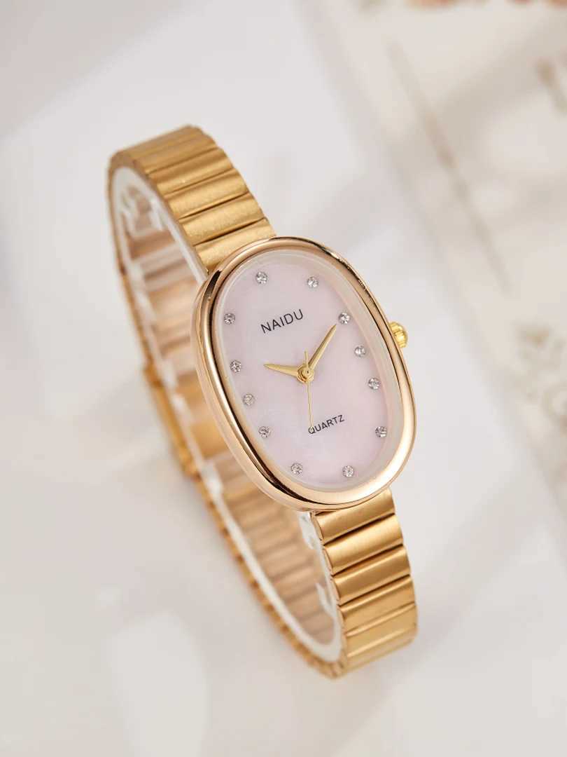 Rectangle Women Quartz Wrist Minimalist Dial Brand Oval Clock Fashion Diamond Rhinestone Square Classic Retro WatchXJ250304