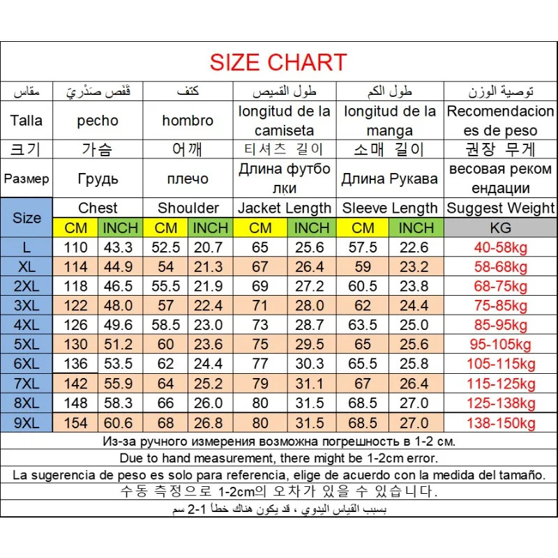 PLUS Size Men Jacket 7XL 8XL 9XL Bomber Jacket Zipper Coat Man Autumn WInter Outerwear Chaquetas Hombre Jaqueta De Masculino 250303