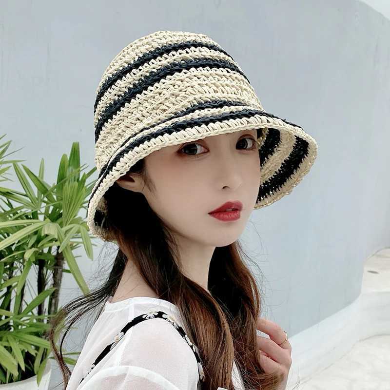 Patchwork sun hats C female Womens hat Summer hat womens summer hat 2022 luxury brand womens cs beach hat visor str hatXJ250304