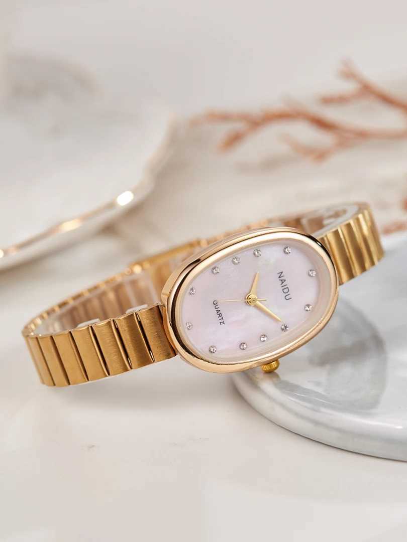 Rectangle Women Quartz Wrist Minimalist Dial Brand Oval Clock Fashion Diamond Rhinestone Square Classic Retro WatchXJ250304
