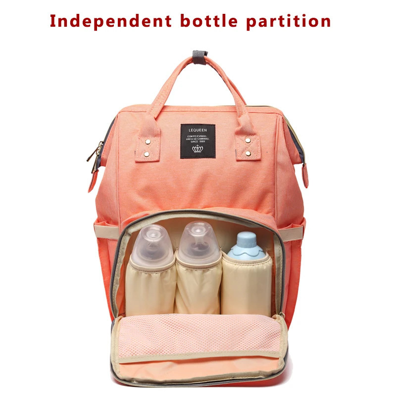 Original LEQUEEN Mommy Diaper Bags Mother Large Capacity Travel Nappy Backpacks Baby Nursing Bags Outdoor Baby Stroller Bag 250304