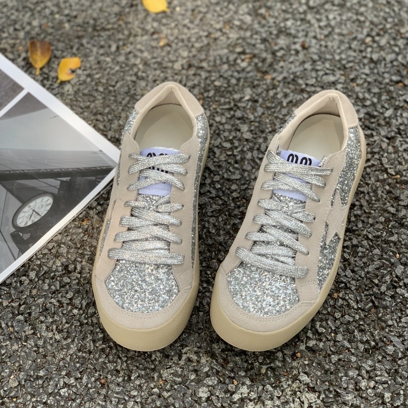 autumn new style thick-soled German training shoes star leisure shoes for women Genuine leather versatile casual sneakers.
