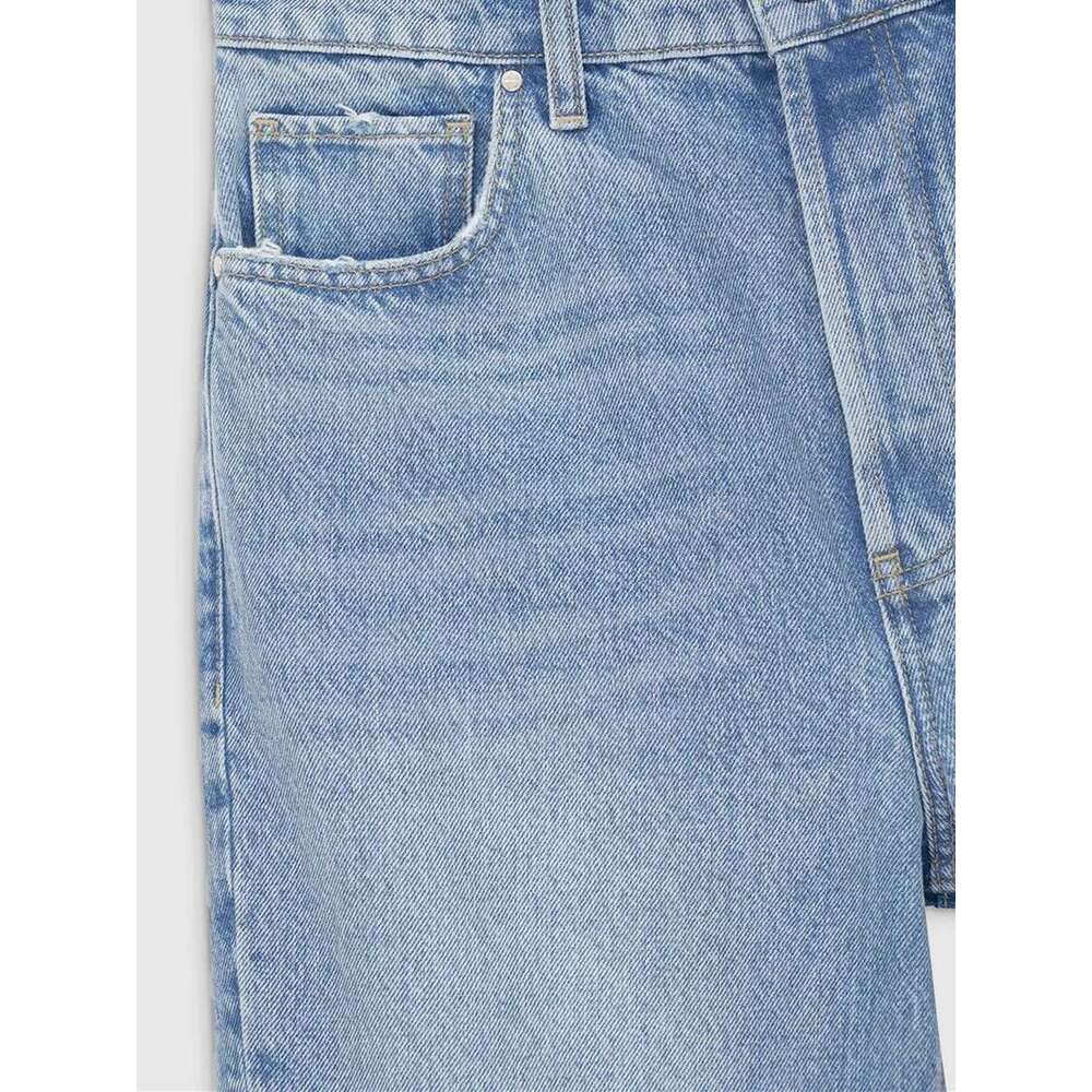 Women's Slim Blue Jeans Versatile 100% Cotton Commuter Ladies High Waist Denim Pants