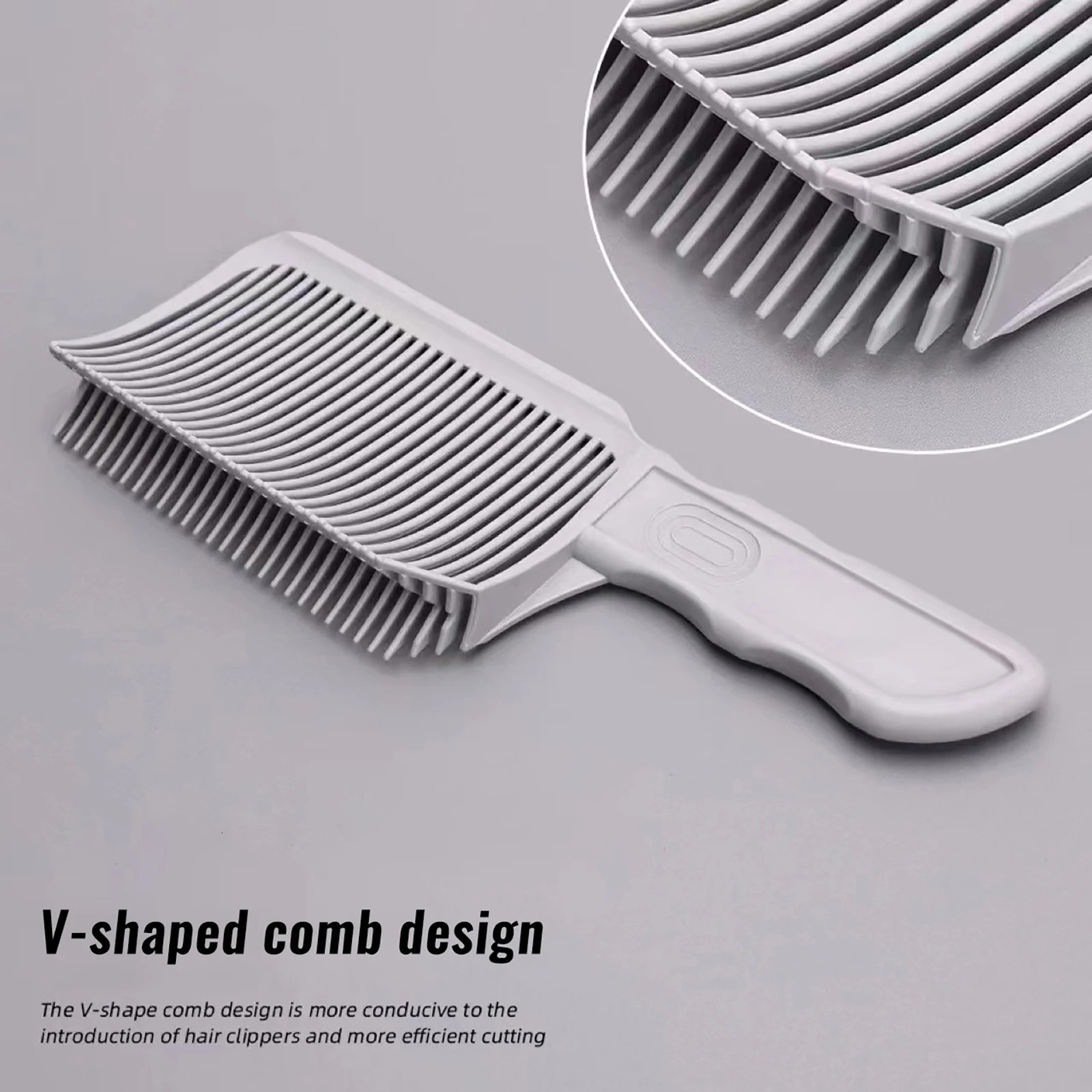 Barber Fade Combs Gradienter Curved Positioning Flat Top Comb for Salon Hairdressing 250304