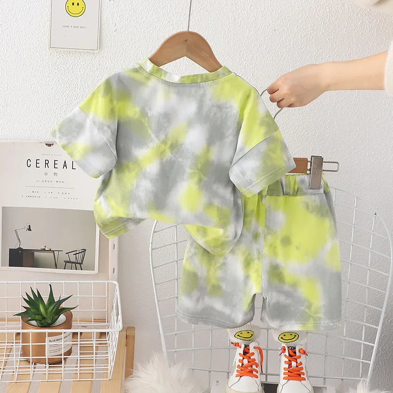 Toddler Summer Boutique Outfits for Kids Baby 9 To 12 Months Short Sleeve T-shirts and Shorts Girls and Boys Infant Clothes 250304