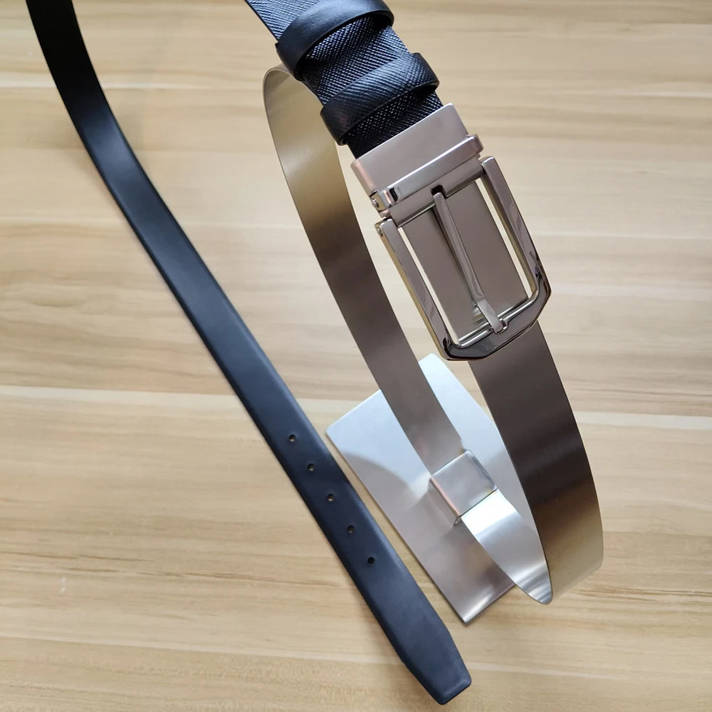 Fashion Top Business Belt Men High Quality Real Leather 3.5 cm Reversible Belts for Women Waist 250227