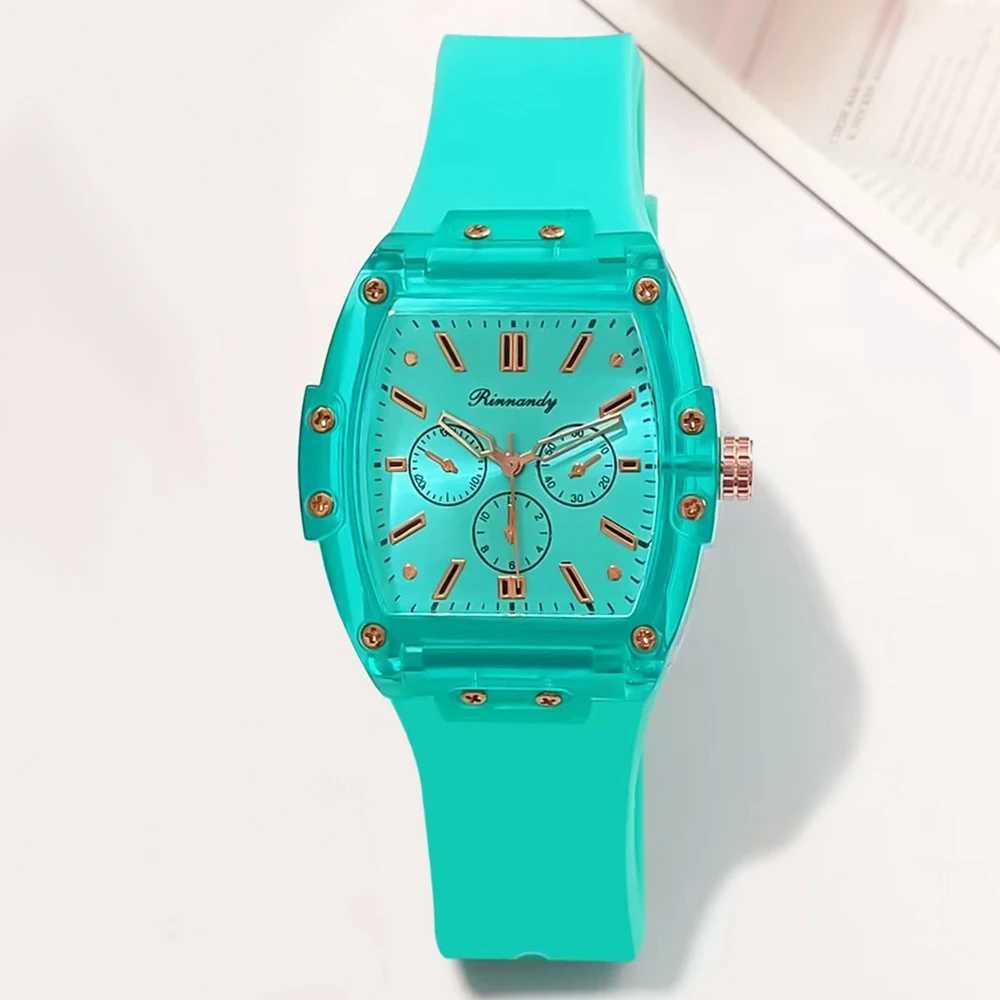 New Fashion Women es Casual Sile Wine Barrel Shed Women Quartz Simple Student Wrist Womens ClockXJ250304
