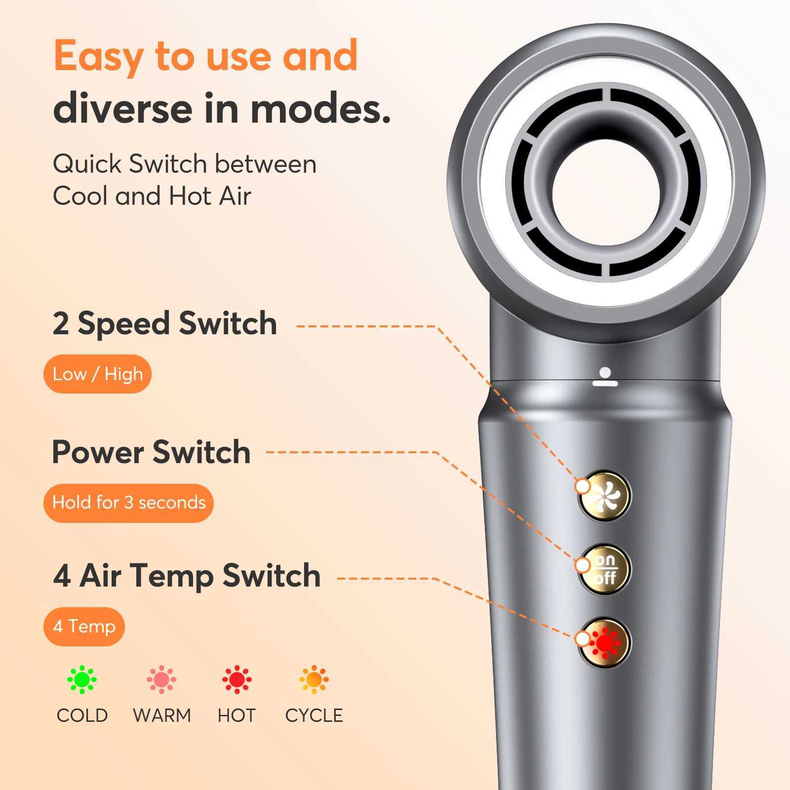 Curling Irons 5-in-1 Hair Air Packaging Style 1200W Hair Drying Brush Automatic Air Packaging Curler No Curling Fast Drying Curling Straight Curling z