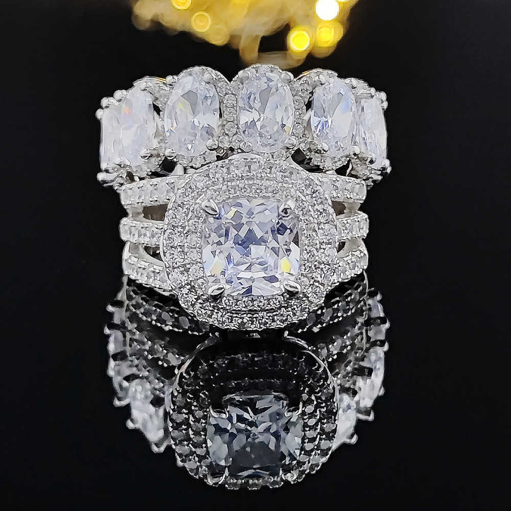 Couple Rings Cai Bao Su Trap Ring Wedding Ring Female Combination Ring High Grade Emerald H25303