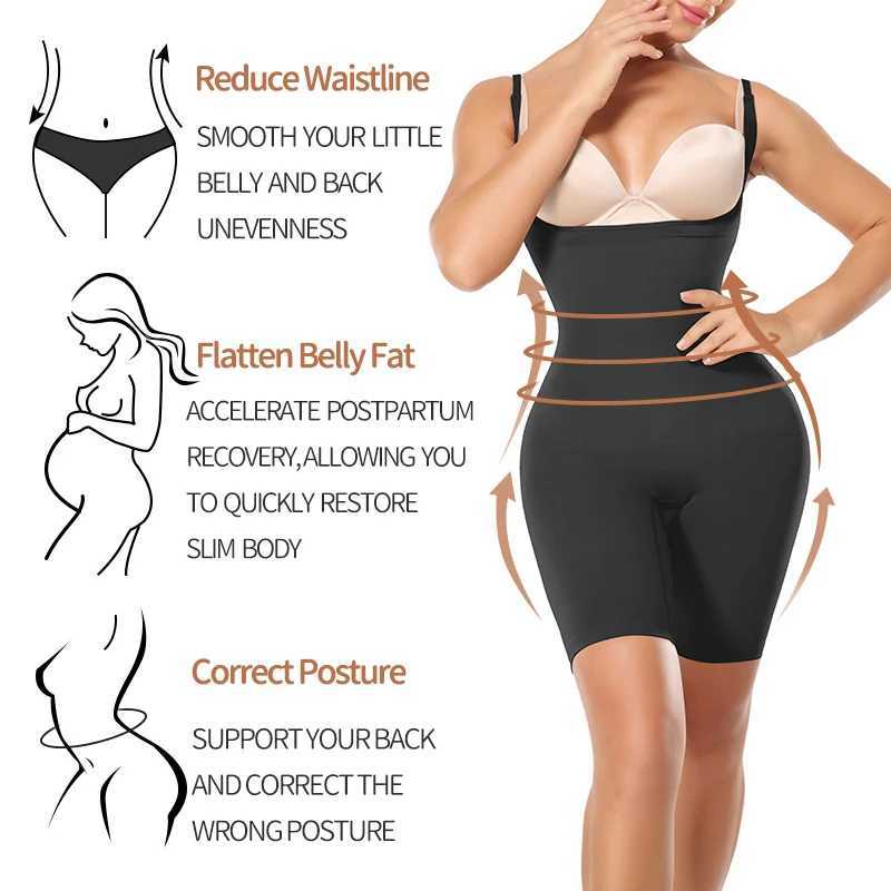 Women Full Body Shapers Seamless Bodysuit Shapewear Tummy Slimming Sheath Abdomen Reducing Corset Butt Lifter Booty EnhancerXJ250304