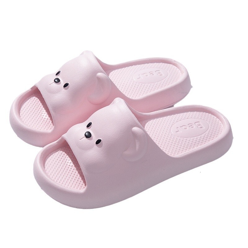 Children's Shoes Home Parent Child Cool Slippers Summer Cartoon Little Bear Female and Boy slip Non odorous Indoor EVA designer sandals