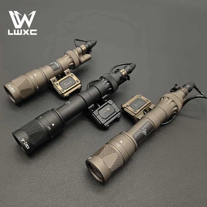 Tactical M300V M600V D white strobe flashlight set with hunting gun light SF plug Modbutton switch and tail light suitable for 20MM railXJ250303