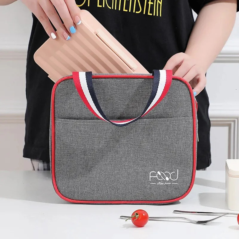 1pc Insulated Lunch Bag Insulation Bento Pack Aluminum Foil Rice Bag Meal Pack Ice Pack Student Bento Lunch Handbag Island 250228