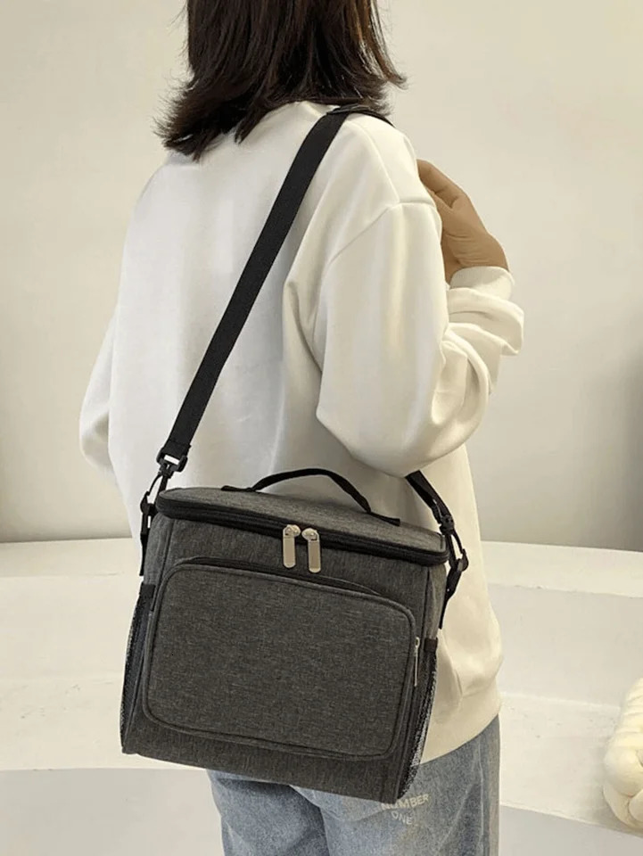 Multifunction Large Capacity Cooler Bag Waterproof Oxford Portable Zipper Thermal Lunch Bags For Women Lunch Box Picnic Food Bag 250228