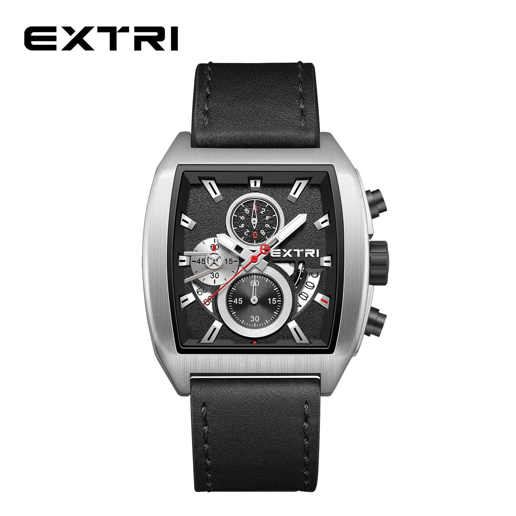 EXTRI 6075 Advanced Bucket Square Mens Leisure Fashion Academy Party Mens QuartzXJ250304
