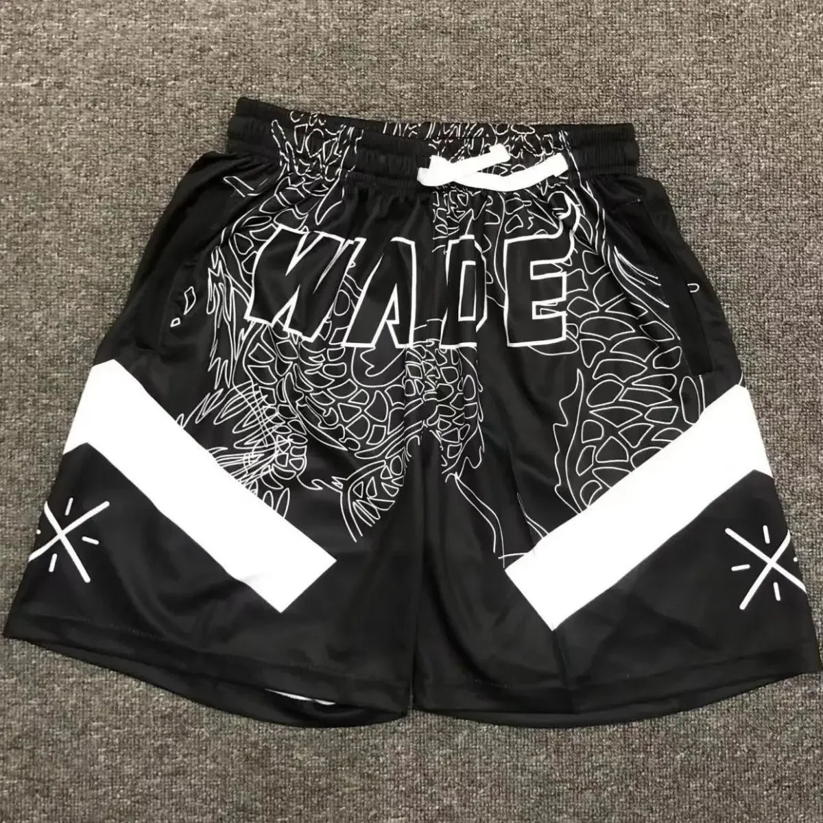 2024 The Latest Wade American Sports Basketball Shorts 3D Digital Printing Casual and Comfortable Breathable Quickdrying 250225
