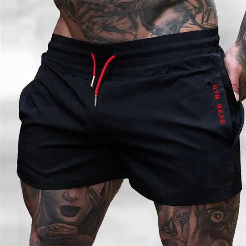 Men Hot Shorts Light Weight Thin Short Pants Running Squat Fitness Shorts Men GYM Wear Quick-drying Drawstring ShortsT250304