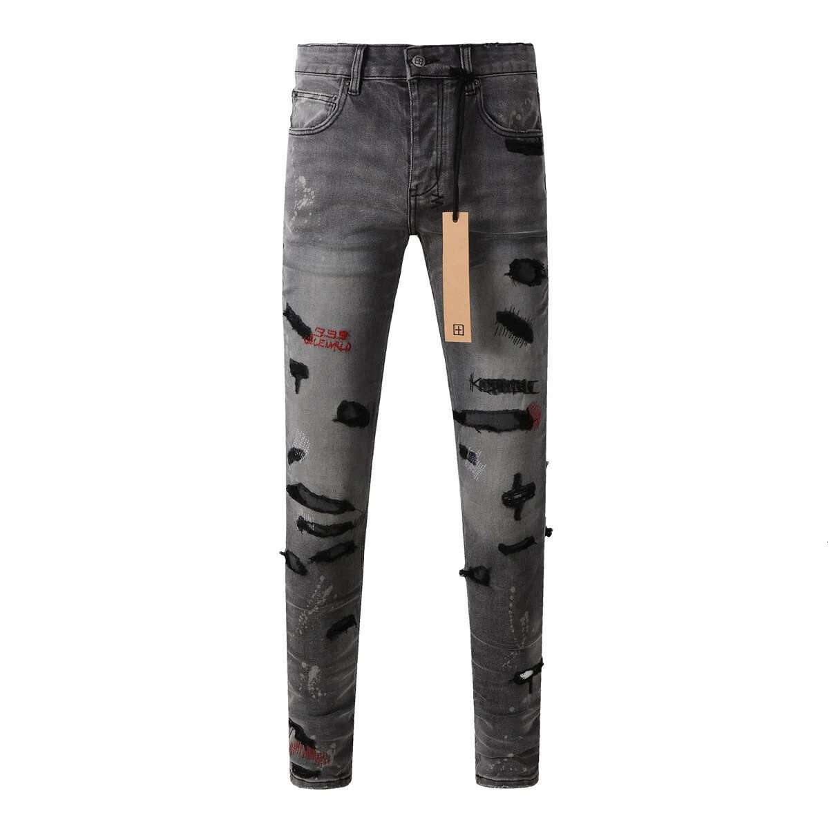Jeans Ripped High Street Fashion Classic Casual Pants
