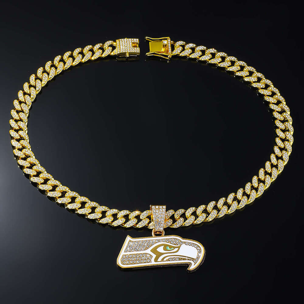 New Full Owl Pendant Fashion Alloy Inlaid Dia Cuban Chain Hip Hop Trendy Accessory