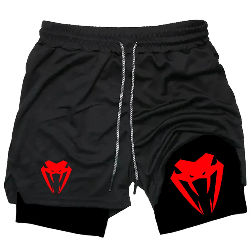 Running Shorts Men Fitness Gym Performance Sports Summer Casual 2 In 1 Mesh Quick Dry Workout Compression Jogging 250224