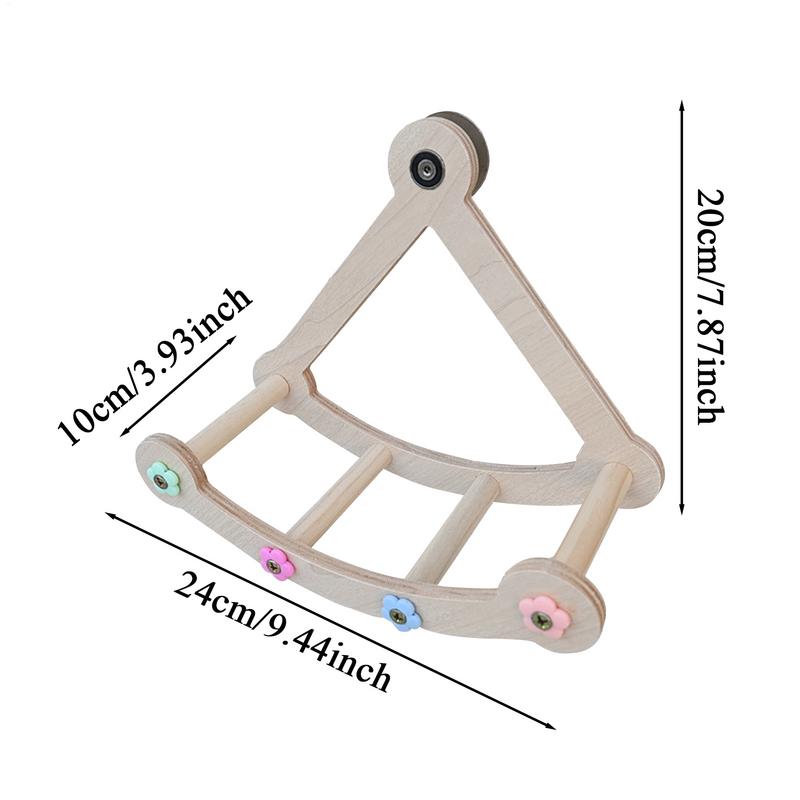 Parrot Cage Swing Safe Natural Wooden Funny Hammock Perch Bird Toys Wood Swing Pet Parrot Cage Accessories For Conure Parakeet