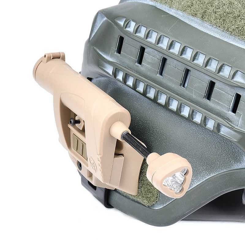 WADSN Tactical Helmet Light Charge Mpls 4 Modes Red Green IR Laser Lamp Energy Saving Hunting Civilian FAST Helmet FlashlightXJ250303