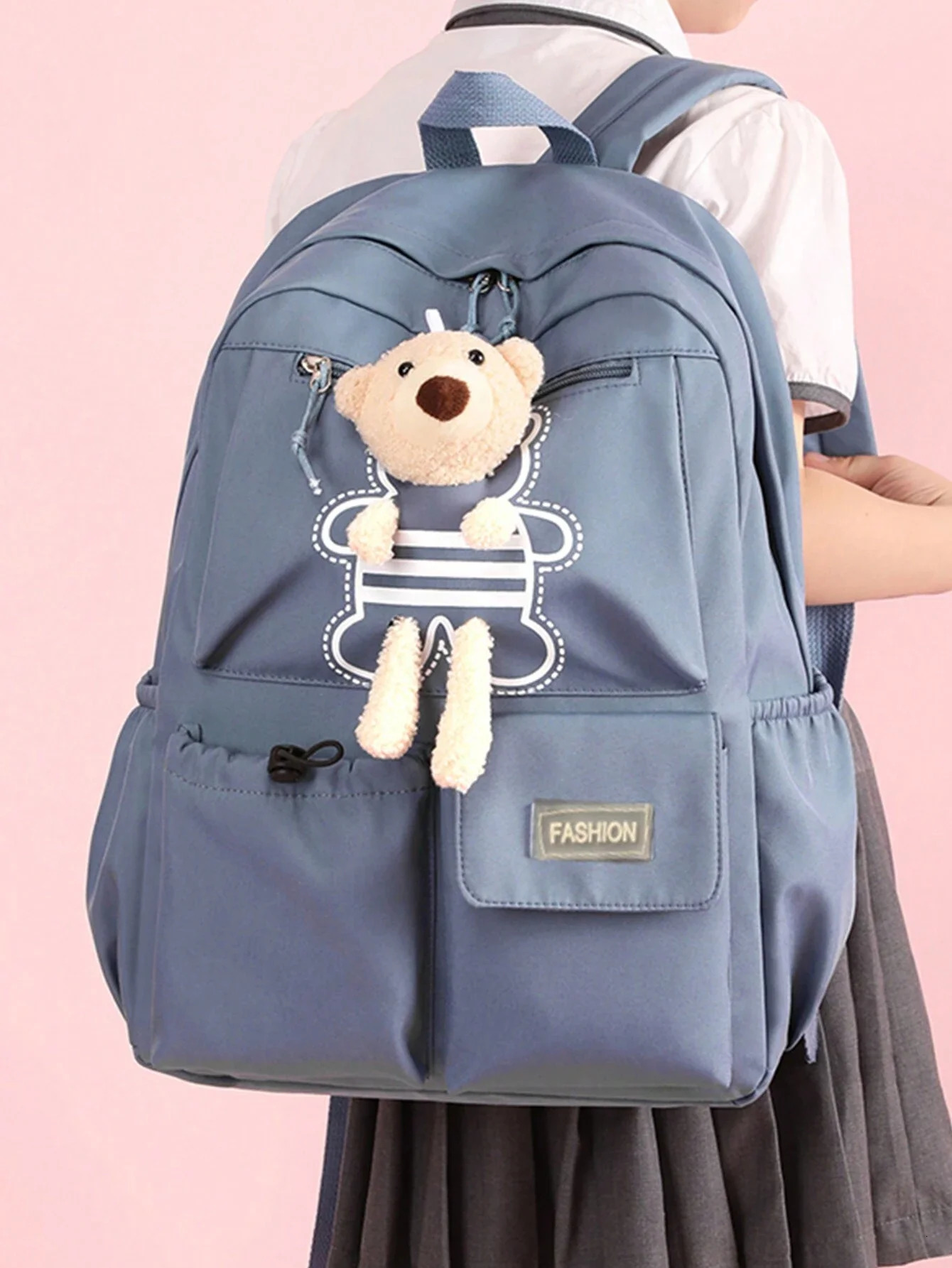 Ship from US Ins Wind High Appearance Level School Bag For Middle And Students 45 Six Mori Department Large Capacity Cute Backp 250304FBB
