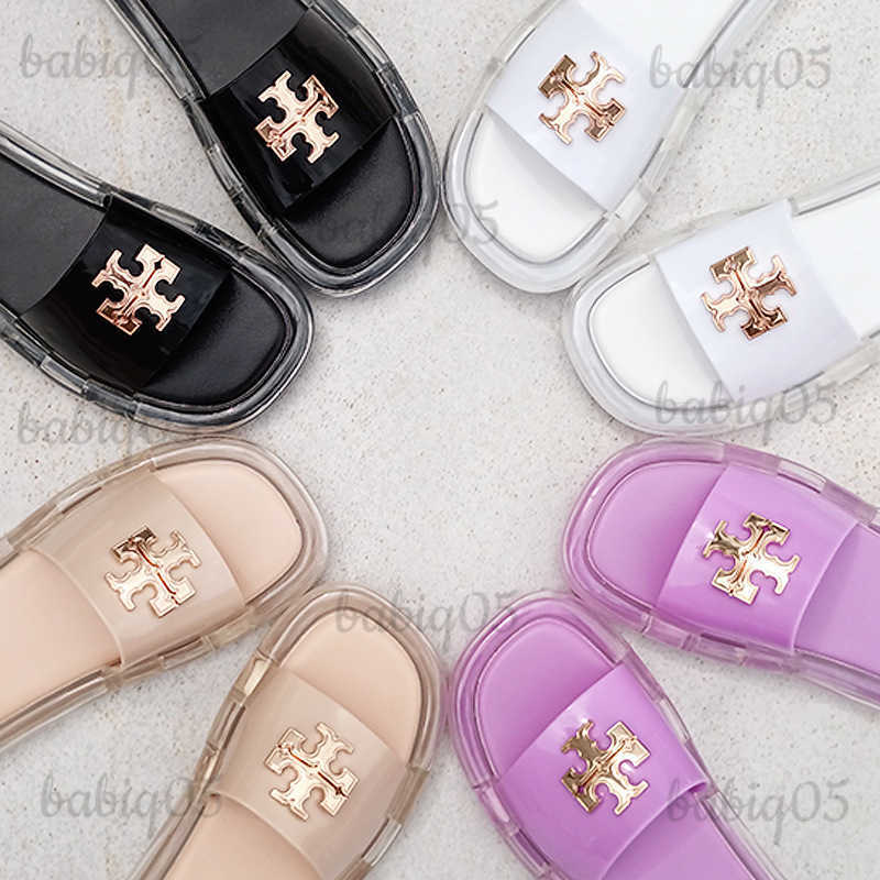 Slippers TB One Word Slippers Air Cushioned Womens Slippers Womens Cool Slippers 2023 New Summer Edition T250304