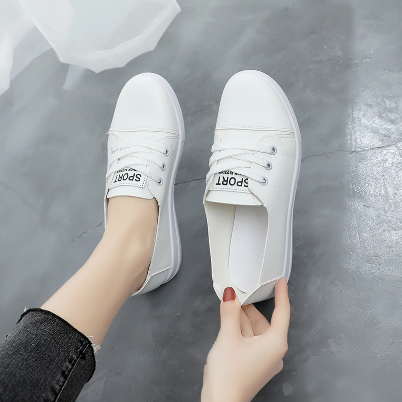 2025 New Women's White Korean Edition Comfortable, Lightweight, Soft soled Single Shoes, Casual Anti slip Flat Shoes, Designer Sports Shoes