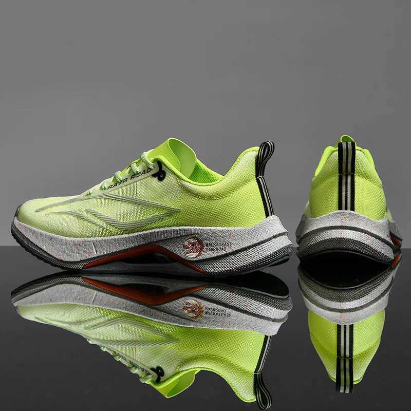 New Running Shoes Marathon Racing Carbon Plate Mens Sports Shoes Non-slip Cushioning Tennis Cross Training Shoes Trail Sneakers Z250304