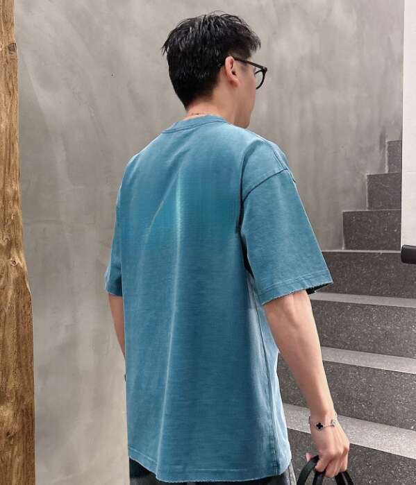 Early spring T-shirt new letter printed short sleeved light luxury fashion for men and women daily commuting essential item 100% pure cotton