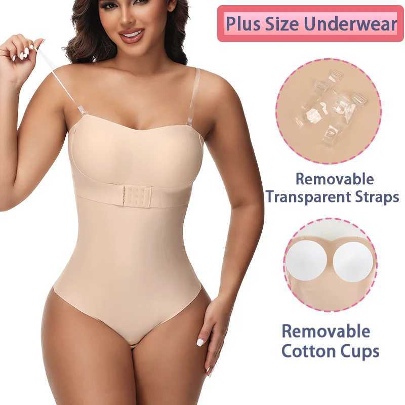 S-4XL Womens Sexy Tight Abdominal Control thong Front Closure Hip Lift Detachable with Pads Full Body ShapingXJ250304