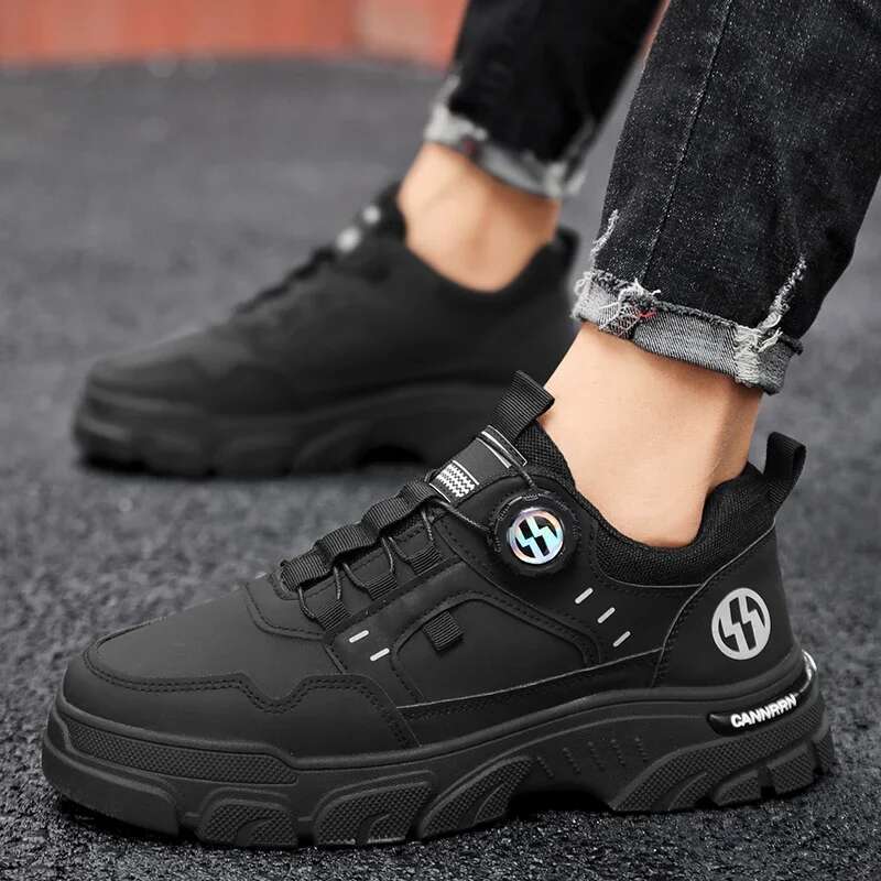 Autumn Mens Casual Leather Men's Sneakers Comfortable Soft Male Wark Board Shoes Platform Shoe for Men