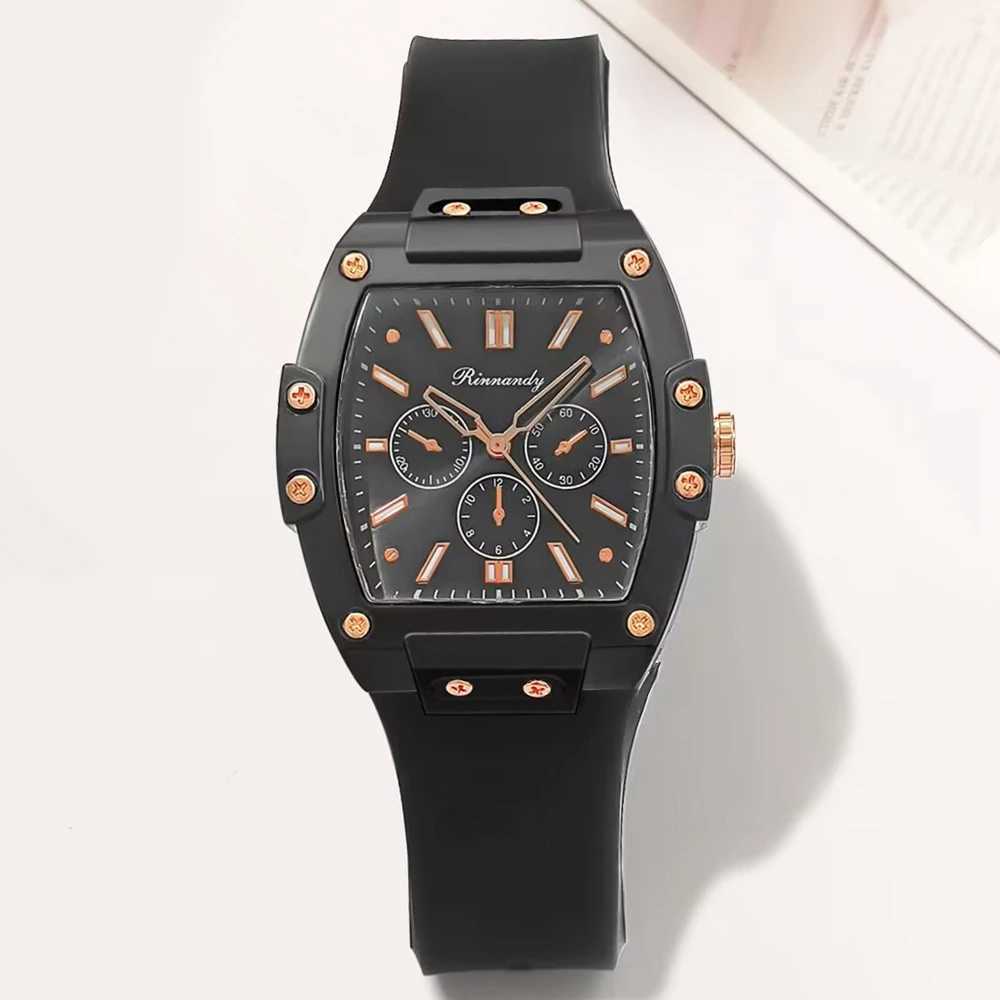 New Fashion Women es Casual Sile Wine Barrel Shed Women Quartz Simple Student Wrist Womens ClockXJ250304