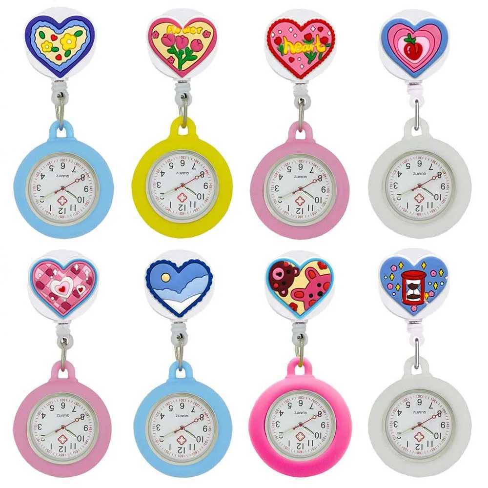 YIJIA Cartoon Cute Heart Hospital Medical Supply Clip-on Hanging Lel FOB Doctor Nurse es with Sile CoverXJ250304